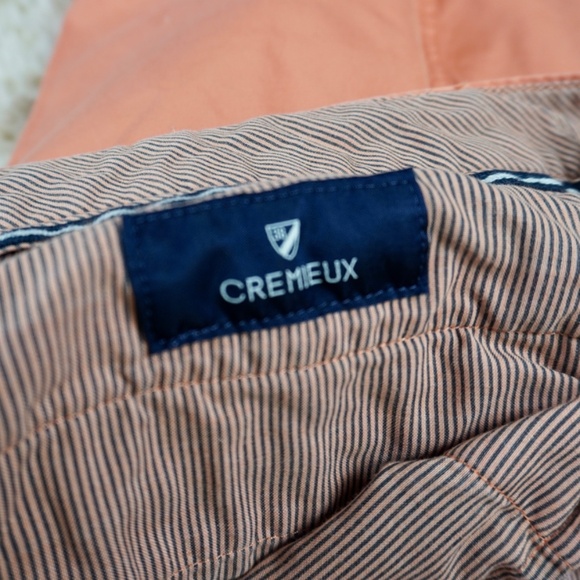 DANIEL CREMIEUX Orange KHAKI FLAT FRONT CHINO SHORTS MEN SIZE 33 Golf Casual Dad - Picture 8 of 10